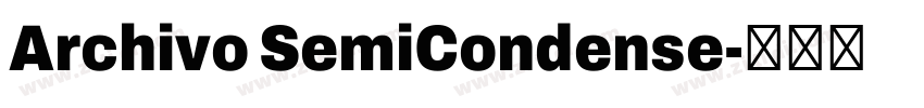 Archivo SemiCondense字体转换